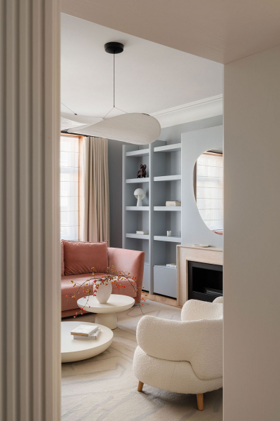 Мягкий современный интерьер для молодой семьи в Киеве