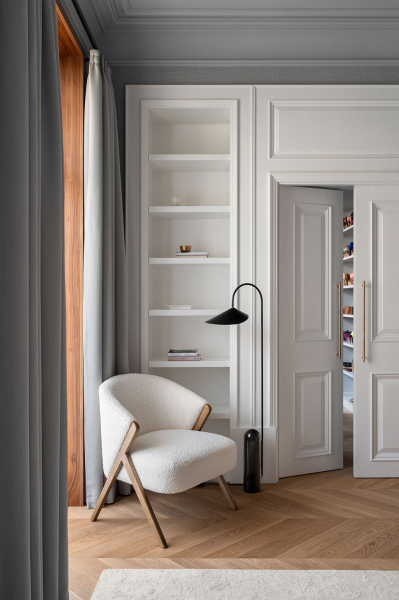 Мягкий современный интерьер для молодой семьи в Киеве