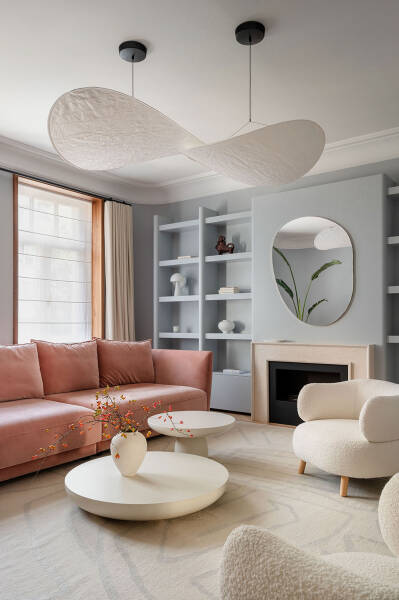 Мягкий современный интерьер для молодой семьи в Киеве
