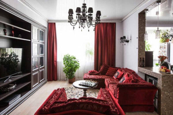 Дизайн штор для гостиной