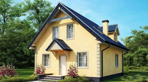 Проекты домов с мансардой площадью до 100 м2