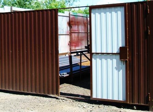 Цена металлических ворот с калиткой