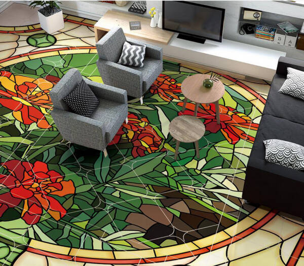 Как создать рисунок на полу своими руками