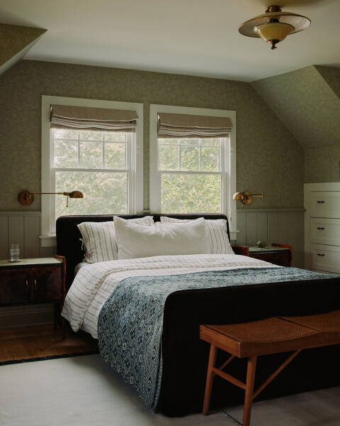 Уютные душевные интерьеры американской дачи