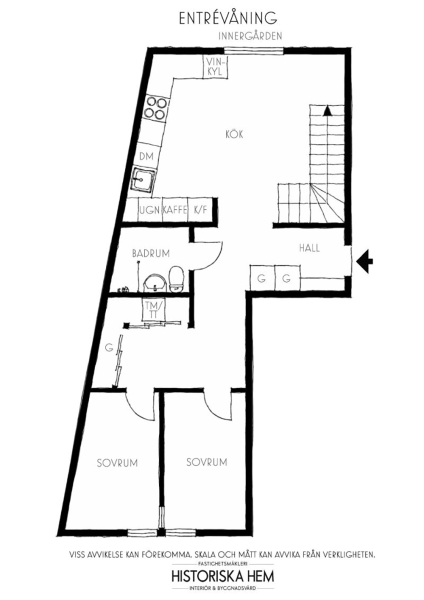 Квартира в Швеции с настроением загородной дачи (86 кв. м)
