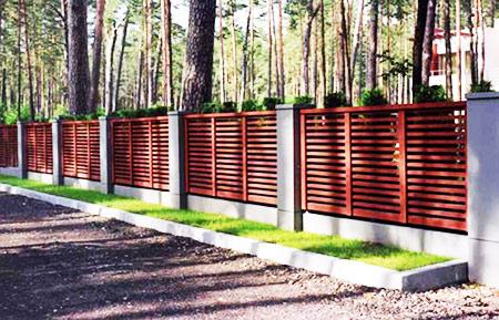 Заборы в стиле фахверк