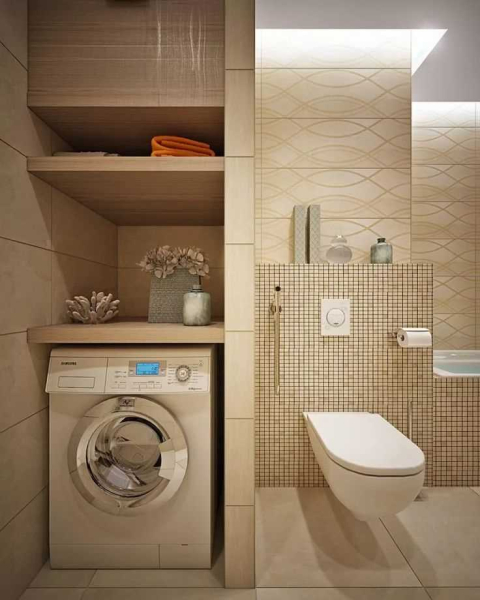 Как сделать функциональный и стильный дизайн ванной комнаты с туалетом и стиральной машиной для максимального комфорта и удовольствия