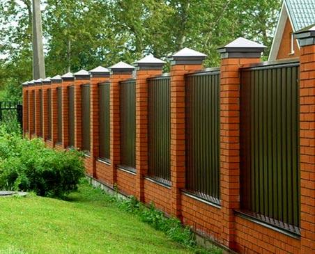 Различные виды заборов