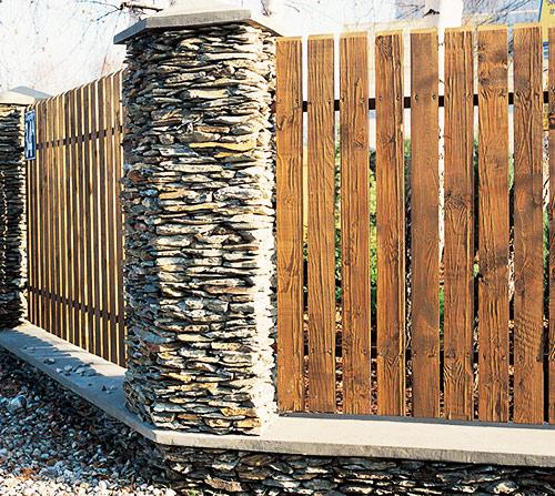 Заборы в стиле шале