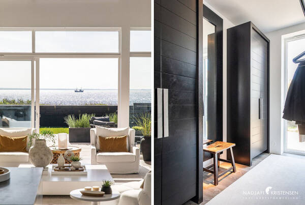 Современный скандинавский дом на берегу моря