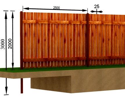 Забор &laquo;Шахматка&raquo;