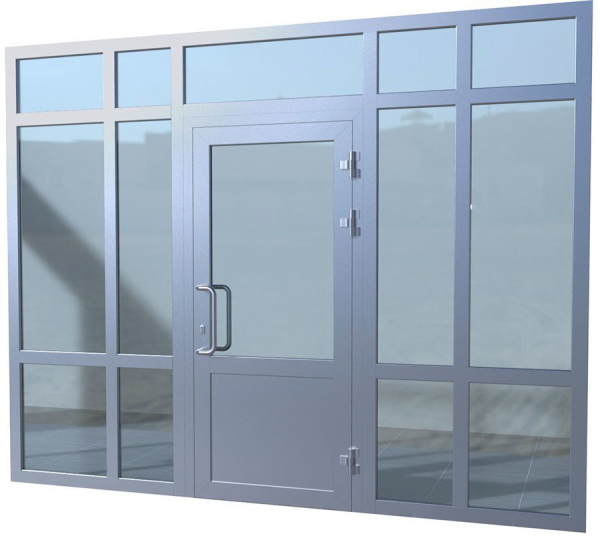 Достоинства алюминиевых входных дверей из алюминиевого профиля