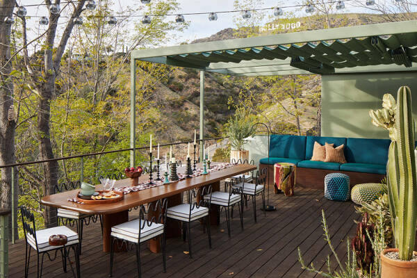 Красочный mid-century интерьер музыканта и певца в Голливуде