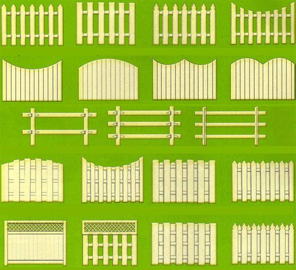 Решетчатые деревянные и металлические заборы