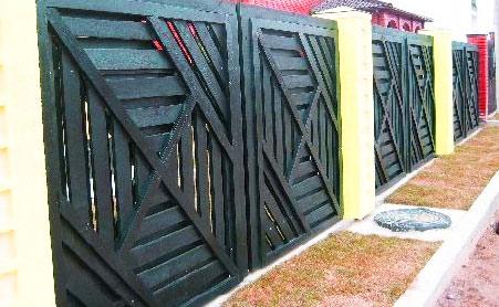 Заборы в стиле фахверк