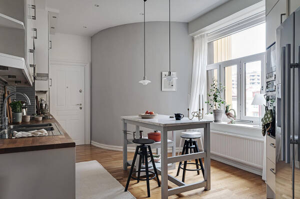 Светлый и уютный интерьер квартиры в Гётеборге