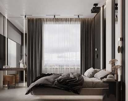 Подбираем идеальные шторы для уютной серой спальни