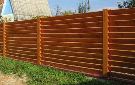 Заборы-жалюзи из древесины
