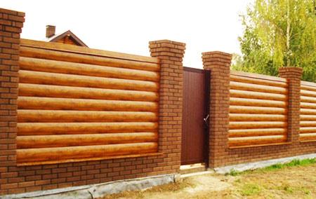 Заборы в стиле шале
