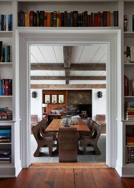 Уютный интерьер с характером: исторический дом в Коннектикуте