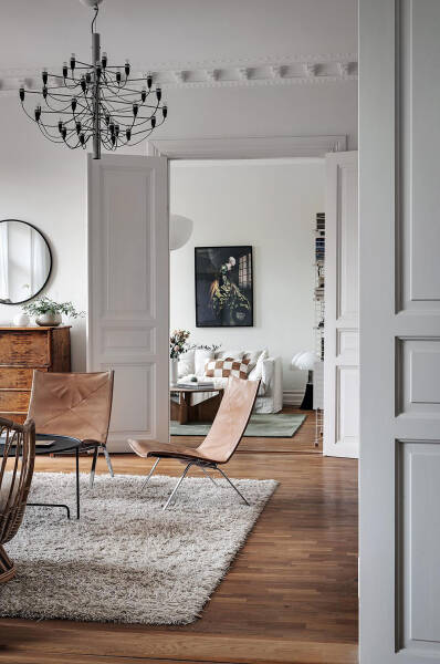 Светлый и уютный интерьер квартиры в Гётеборге