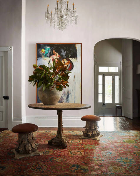 Классическая роскошь и смелое современное искусство: дом в Новом Орлеане