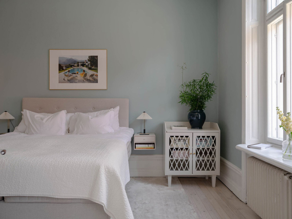 Приятный пастельный интерьер с балериной в Швеции (75 кв. м)