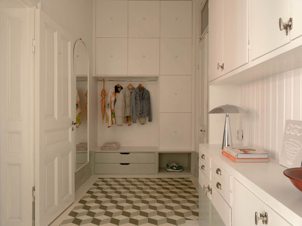 Приятный пастельный интерьер с балериной в Швеции (75 кв. м)