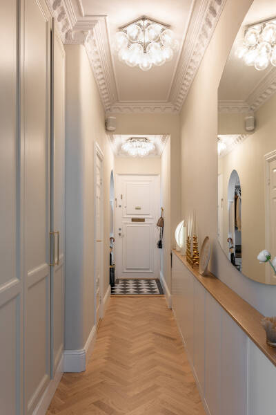 Арки и модный дизайн: элегантная квартира в Стокгольме (71 кв. м)