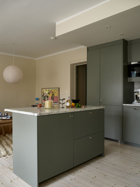 Уютный интерьер в бывшем магазине в Гетеборге (78 кв. м)