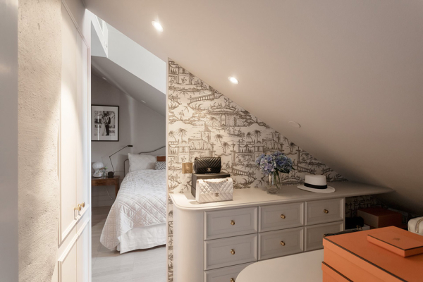 Элегантный современный интерьер лофта в Стокгольме