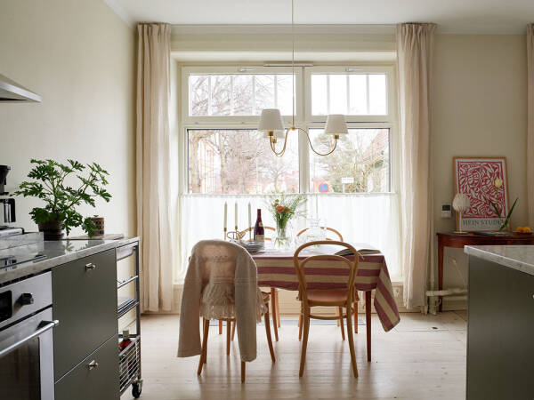 Уютный интерьер в бывшем магазине в Гетеборге (78 кв. м)