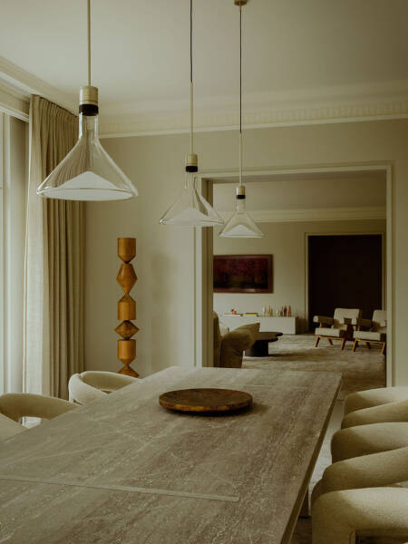 Спокойный, но изысканный современный интерьер рядом с парком в Бельгии