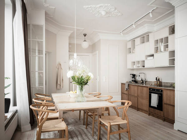 Великолепная кухня и изящные детали: квартира в Гетеборге (59 кв. м)