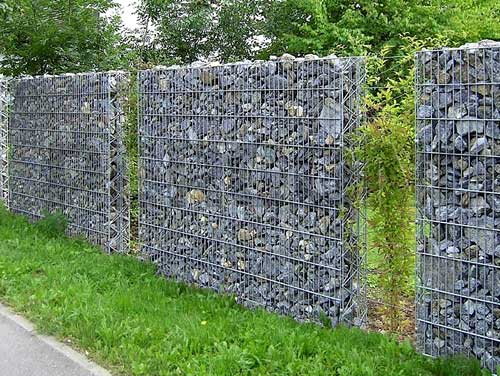 Заборы из габионов