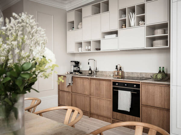 Великолепная кухня и изящные детали: квартира в Гетеборге (59 кв. м)