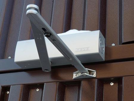 Калитки из профнастила с элементами ковки