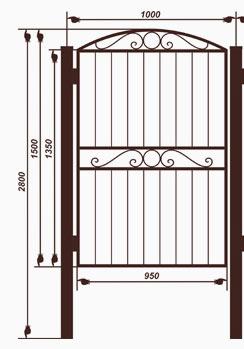 Установка калитки из профильной трубы