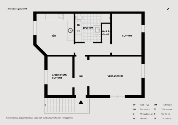 Скандинавская квартира с бежевой гостиной и терракотовой спальней (68 кв. м)