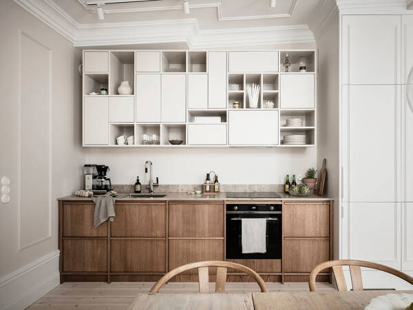 Великолепная кухня и изящные детали: квартира в Гетеборге (59 кв. м)