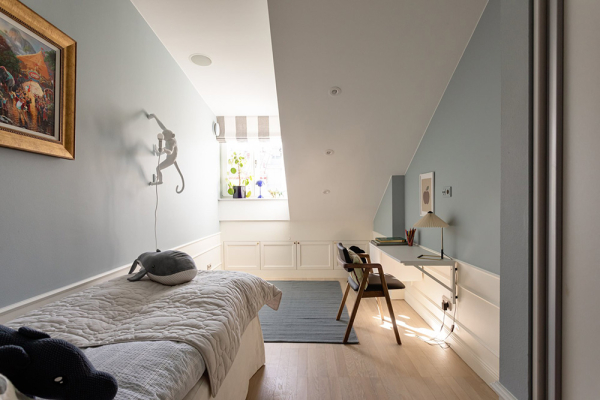 Элегантный современный интерьер лофта в Стокгольме