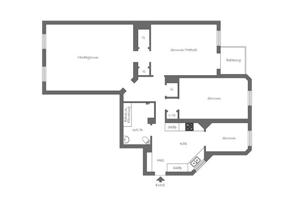 Современная скандинавская элегантность: квартира в Стокгольме