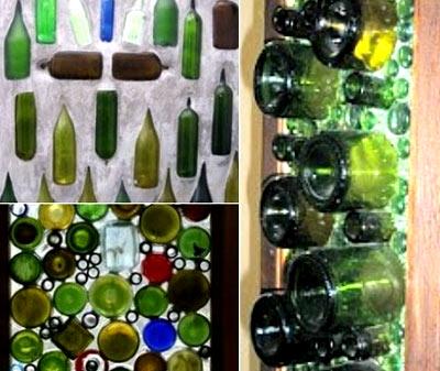 Как сделать забор из стеклянных бутылок
