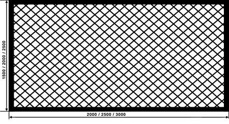 Оцинкованная сетка для заборов