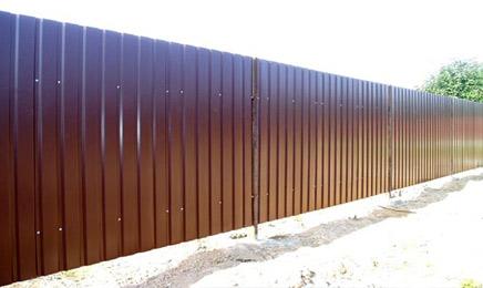 Металлический профиль для заборов