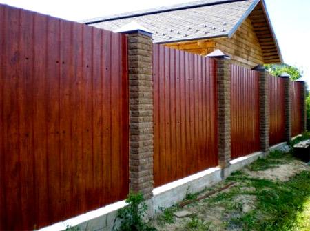 Металлический профиль для заборов