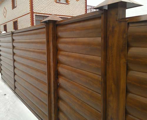 Заборы из сайдинга