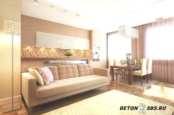 Творческий простор либо современный стиль в гостиной