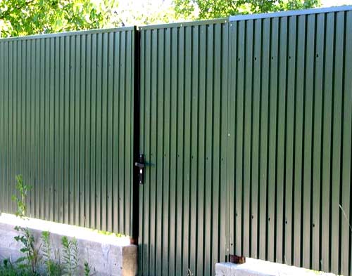 Гофролист для заборов