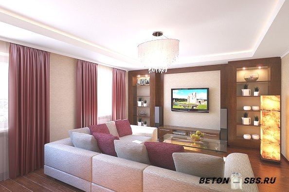 Творческий простор либо современный стиль в гостиной